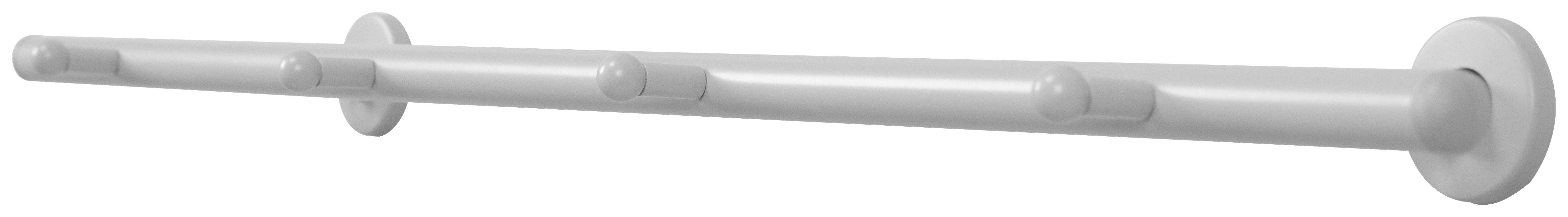 Garderobenleiste Derby weiß Metall B/H/T: ca. 80x2x9 cm Derby - weiß (80,00/2,00/9,00cm)