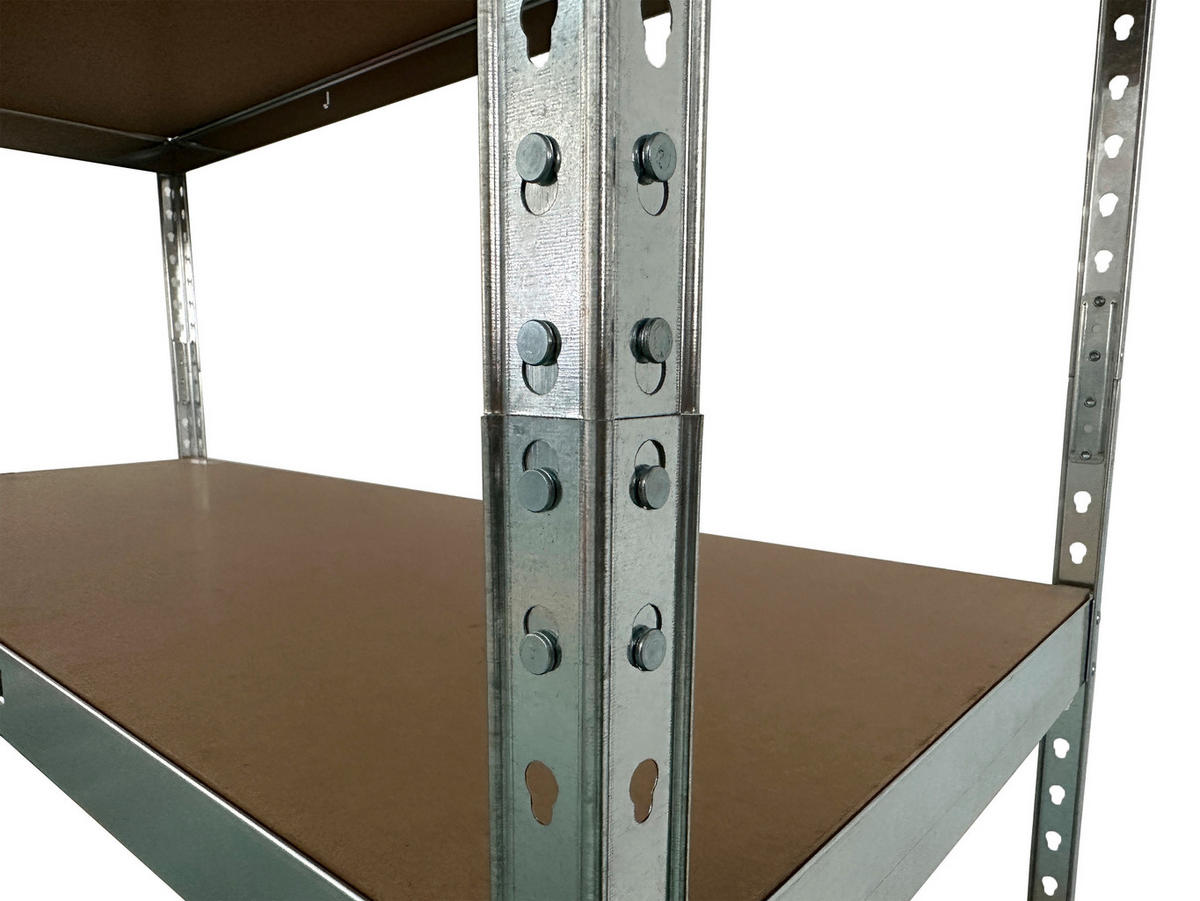 POCOline Schwerlaststeckregal verzinkt Metall B/H/T: ca. 90x180x40 cm Schwerlaststeckregal 180x90x40cm V - verzinkt (90,00/180,00/40,00cm) - POCOline