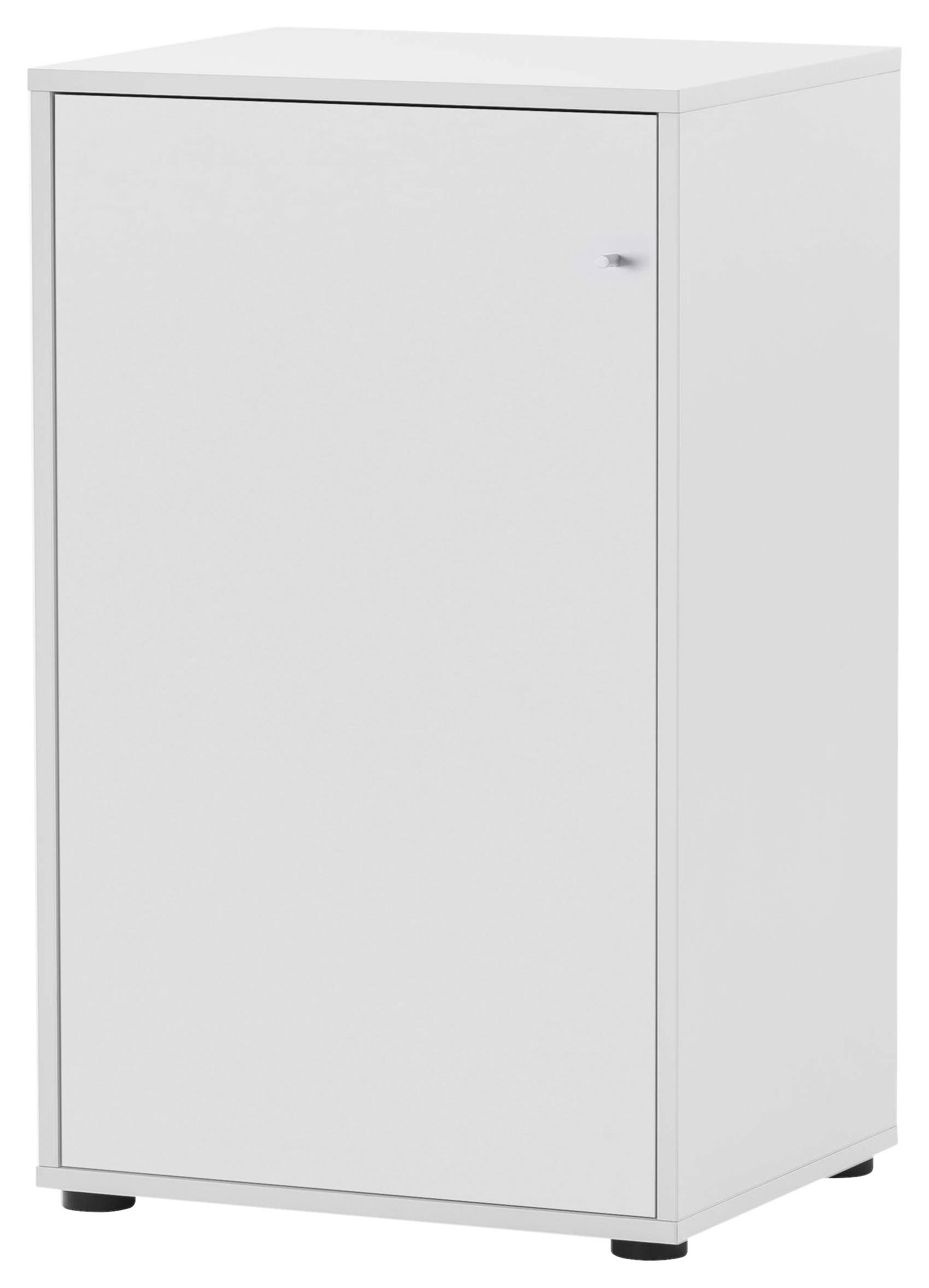 Midischrank Serie 400 perlweiß Optik B/H/T: ca. 50,9x83,6x41 cm Serie 400 - (50,90/83,60/41,00cm) - Möbelpartner