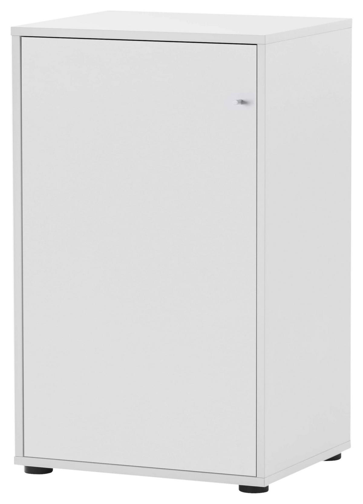 Midischrank Serie 400 perlweiß Optik B/H/T: ca. 50,9x83,6x41 cm Serie 400 - (50,90/83,60/41,00cm) - Möbelpartner