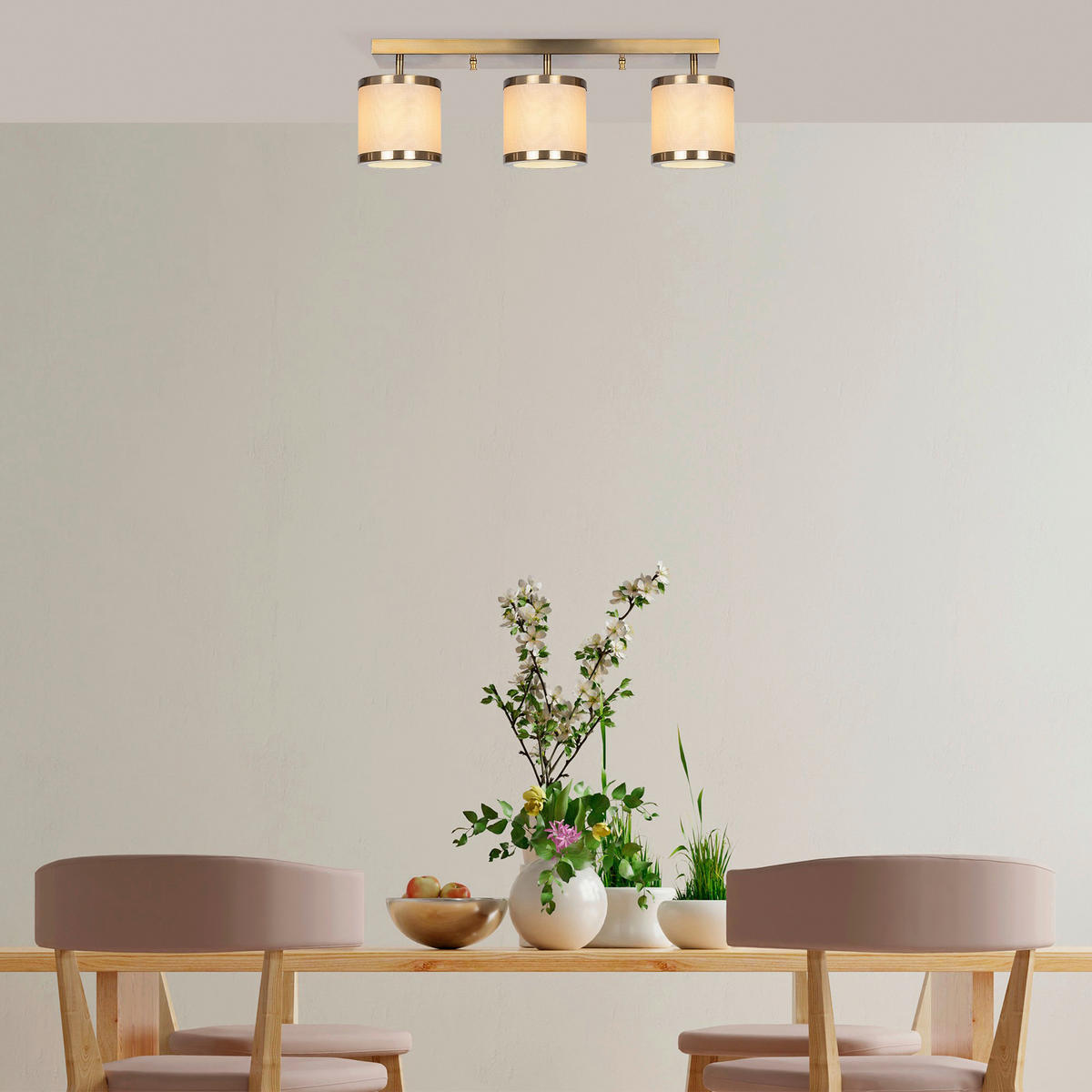 Opviq Deckenleuchte Way-11635 B/H/T/L: ca. 66x21x15x66 cm E27 3 Brennstellen Way - (66,00/66,00/21,00cm) - Opviq