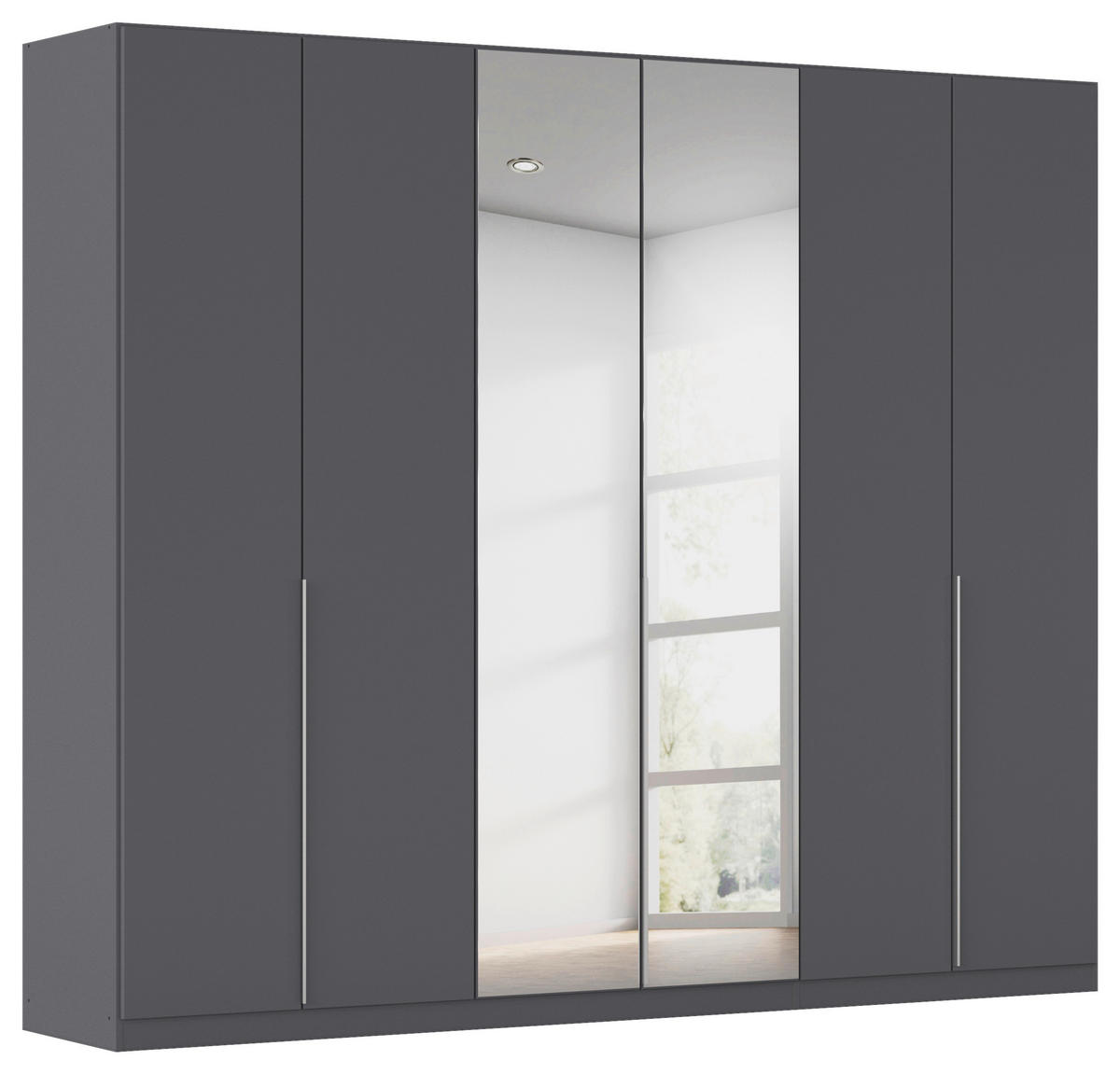 Kleiderschrank Alabama grau B/H/T: ca. 271x229x54 cm Alabama - Alu/grau (271,00/229,00/54,00cm)