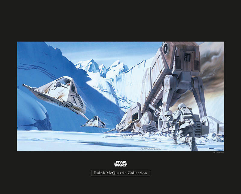 Komar Poster Star Wars Classic RMQ Hoth Battle S Star Wars B/L: ca. 50x40 c günstig online kaufen