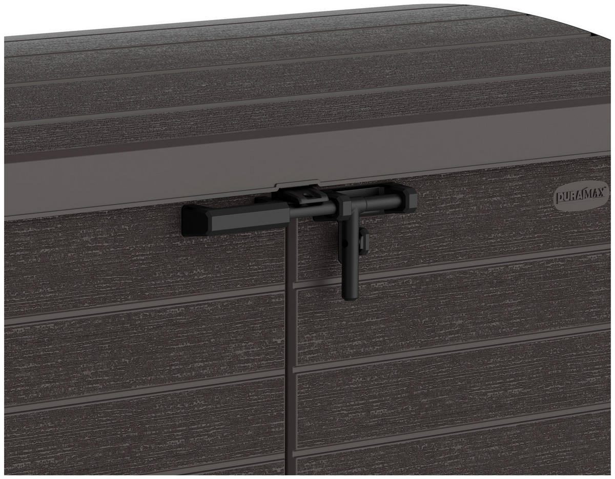 VCM Mülltonnenbox 2er StoreAway braun Kunststoff B/H/L: ca. 145x125x83 cm StoreAway - braun (83,00/145,00/125,00cm) - VCM