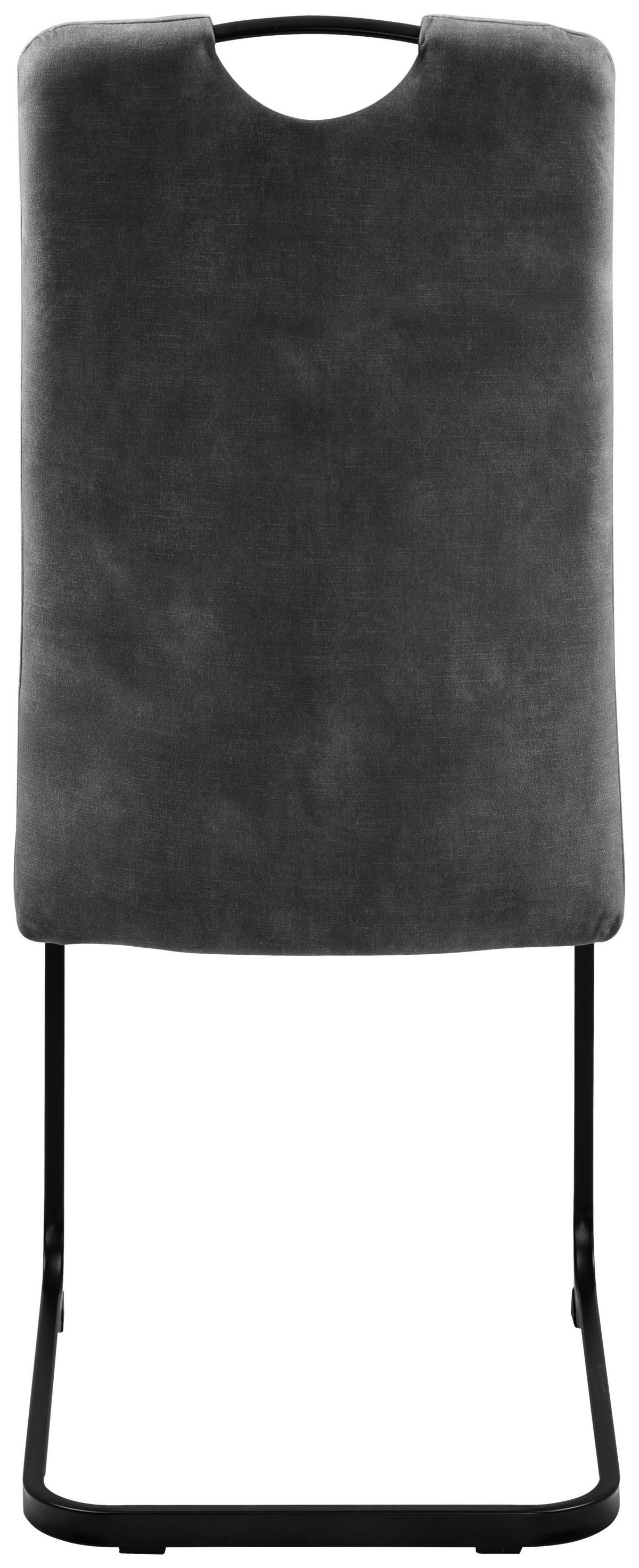 Schwingstuhl Zora anthrazit Microfaser B/H/T: ca. 42x100x61 cm Zora - schwarz/anthrazit (42,00/100,00/61,00cm)
