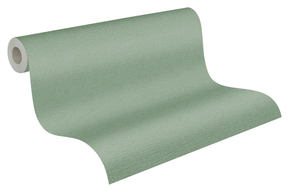 A.S.Creation Vliestapete Attractive Uni grün B/L: ca. 53x1005 cm Attractive - grün (53,00/1005,00cm) - A.S.Creation