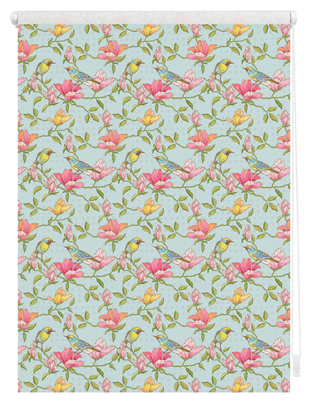 Rollo Birds grün B/L: ca. 90x150 cm Birds - pink/grün (90,00/150,00cm) - LICHTBLICK