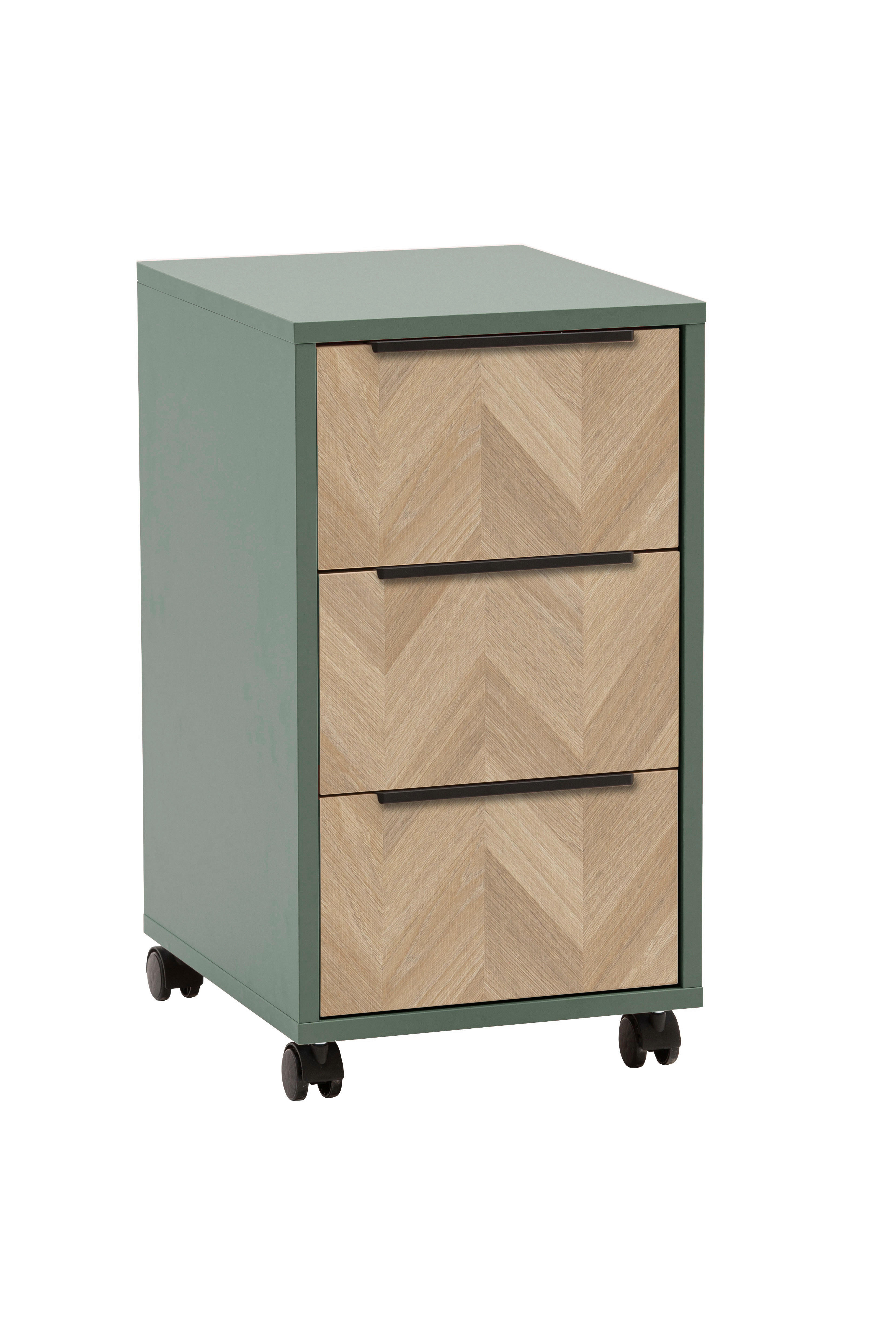 Rollcontainer Piazza Pistazie B/H/T: ca. 32,6x59,7x39,1 cm Piazza - Pistazie (32,60/59,70/39,10cm) - Schildmeyer