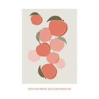 Komar Poster Cultivated Peaches Pflanzen B/L: ca. 50x70 cm Cultivated Peaches - (50,00/70,00cm) - Komar