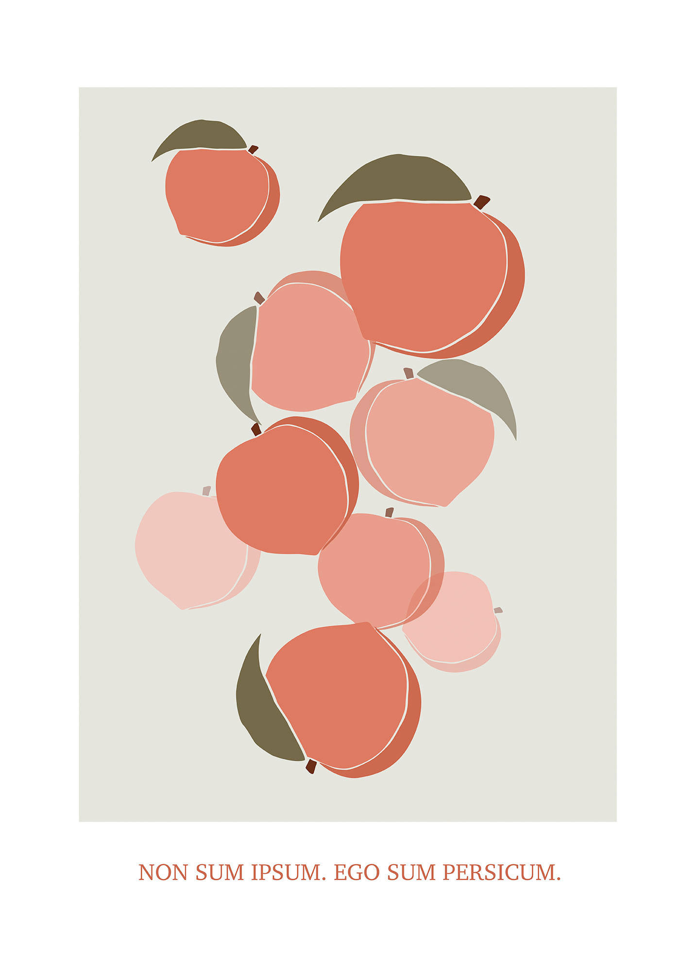 Komar Poster Cultivated Peaches Pflanzen B/L: ca. 50x70 cm