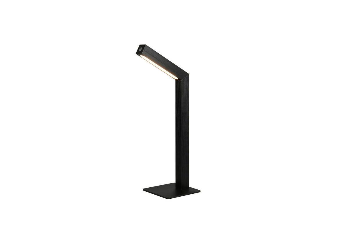 Reality LED Tischleuchte SKIP mattschwarz MDF B/H/T: ca. 11x37,5x14,5 cm 1 Brennstellen Skip - mattschwarz (11,00/37,50/14,50cm) - Reality