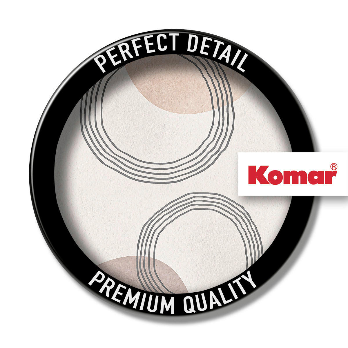 Komar Poster Line Art Circles Abstrakt B/L: ca. 30x40 cm Line Art Circles - (30,00/40,00cm) - Komar
