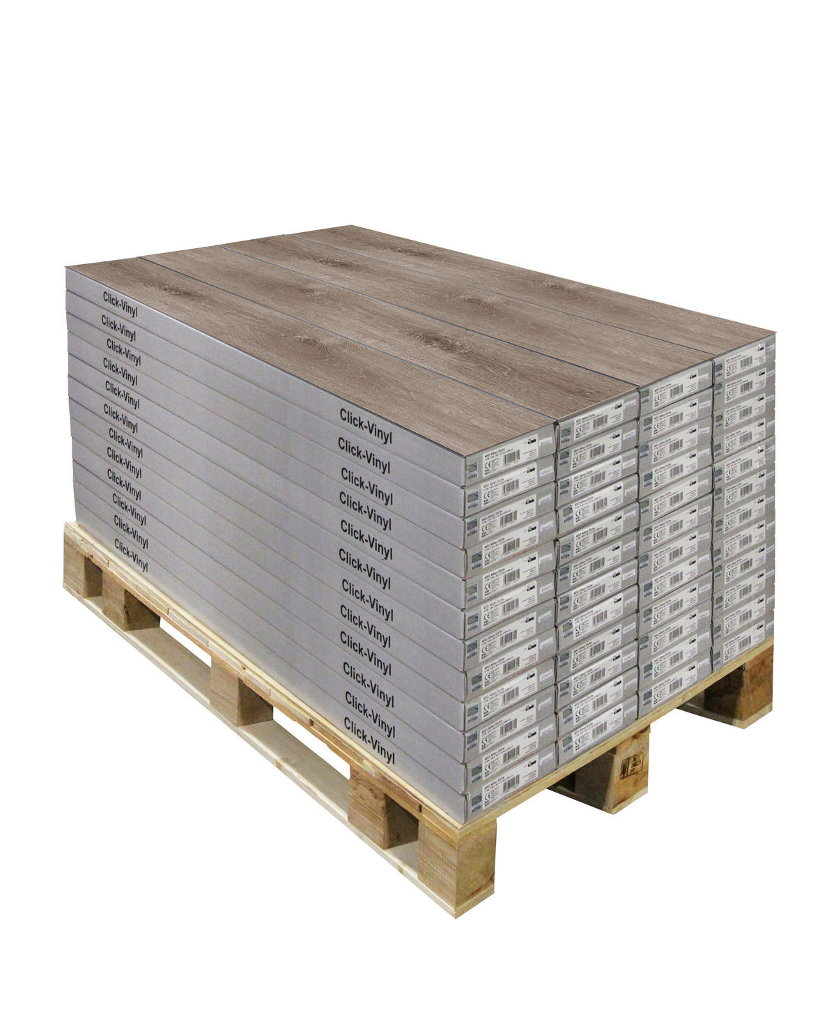 Click-Vinylboden Eiche rustik ca. 2,664 m² im Paket  B/L: ca. 18,2x122 cm pro Paket Eiche rustik ca. 2,664 m² im Paket - rustikal (18,20/122,00cm)