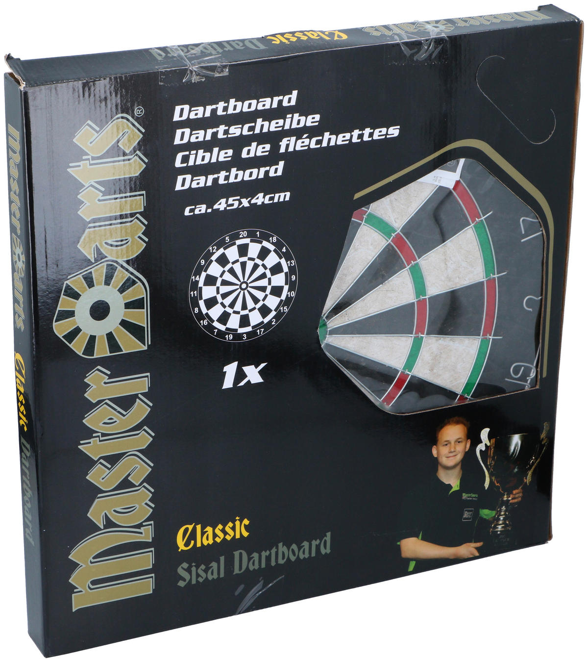 Dartscheibe B/H/L: ca. 46x5x46 cm Dartscheibe_Classic - (46,00/46,00/5,00cm)