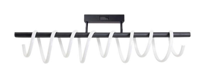 Näve Leuchten LED Deckenleuchte NV1374322 schwarz Aluminium Kunststoff B/H/T: ca. 100x27x100 cm null 1 Brennstellen Belleza - schwarz (100,00/27,00/100,00cm) - Näve Leuchten