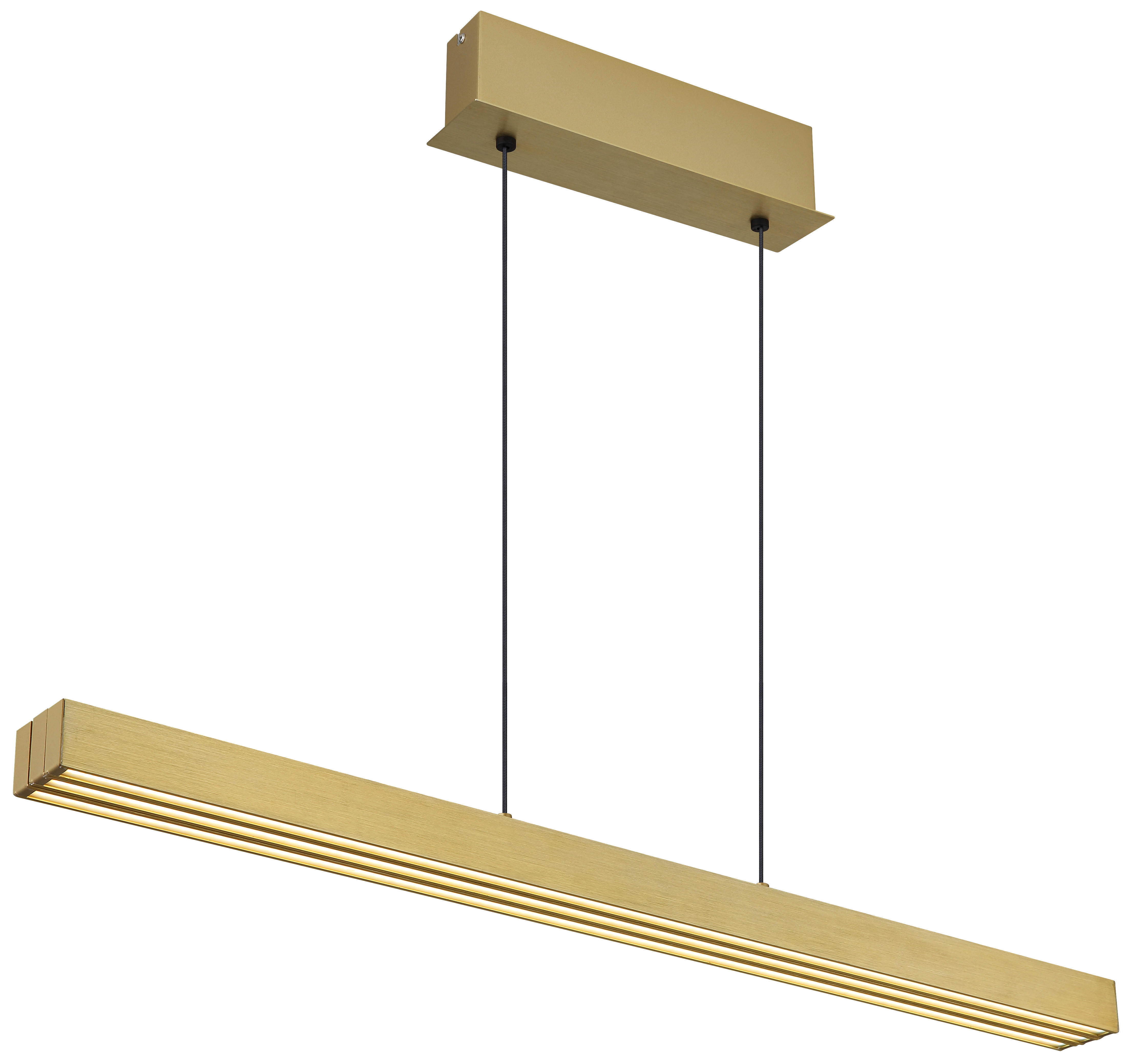 GLOBO LED-Pendelleuchte altmessing Aluminium B/H/L: ca. 7,5x150x150 cm 1.0 Brennstellen ETHAN - altmessing (150,00/7,50/150,00cm) - GLOBO