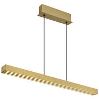 GLOBO LED-Pendelleuchte altmessing Aluminium B/H/L: ca. 7,5x150x150 cm 1.0 Brennstellen ETHAN - altmessing (150,00/7,50/150,00cm) - GLOBO