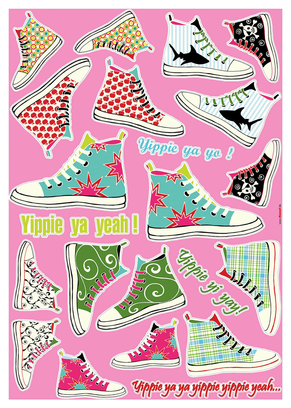 Komar Wandtattoo Sneakers  Sneakers B/L: ca. 50x70 cm Sneakers - (50,00/70,00cm) - Komar