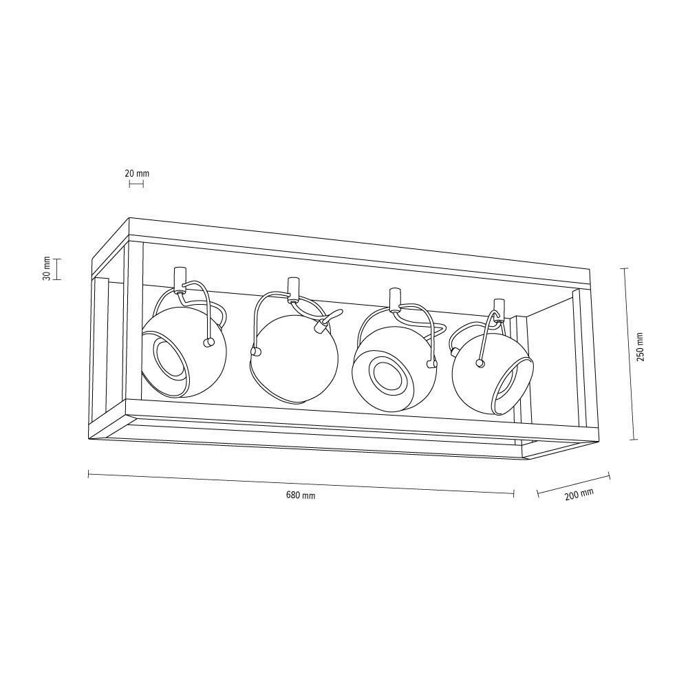 SPOT Light Deckenleuchte SP-5227474L  Ro...