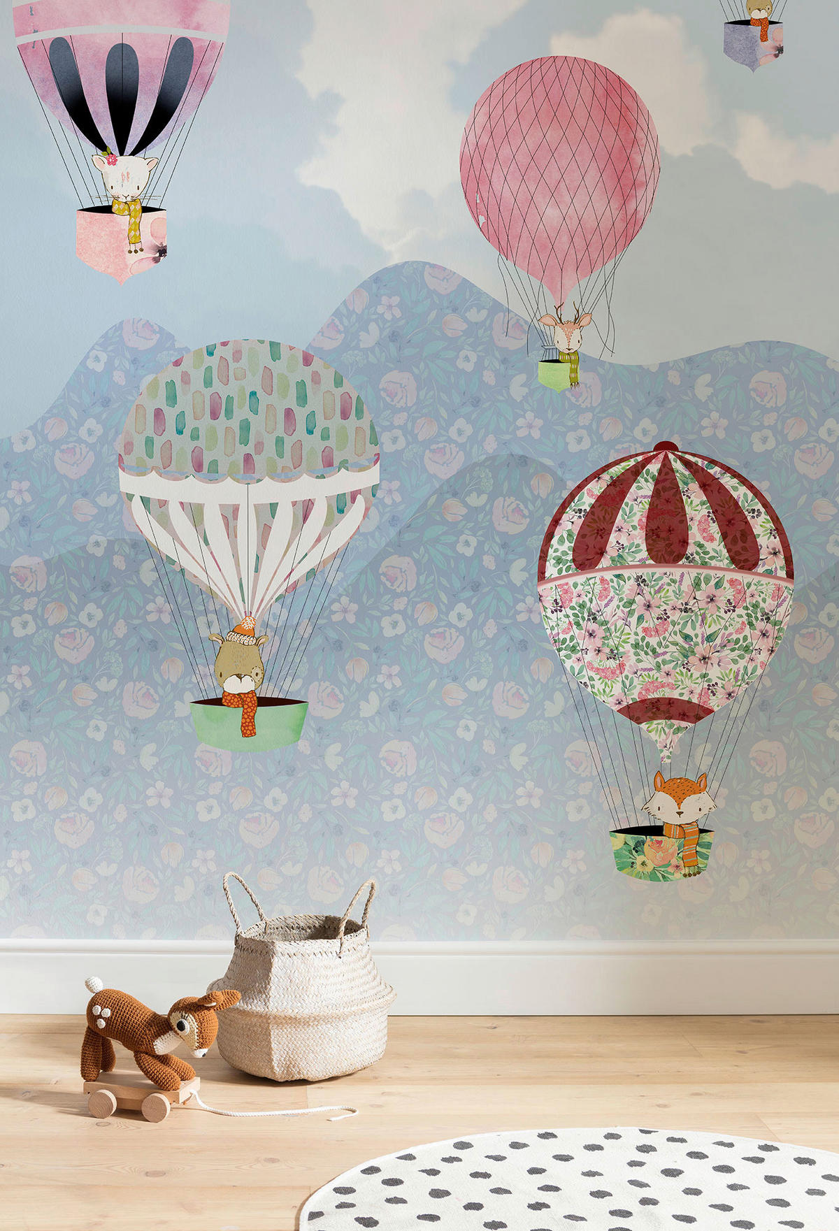 Komar Fototapete Happy Balloon B/L: ca. 200x250 cm Happy Balloon - (200,00/250,00cm) - Komar