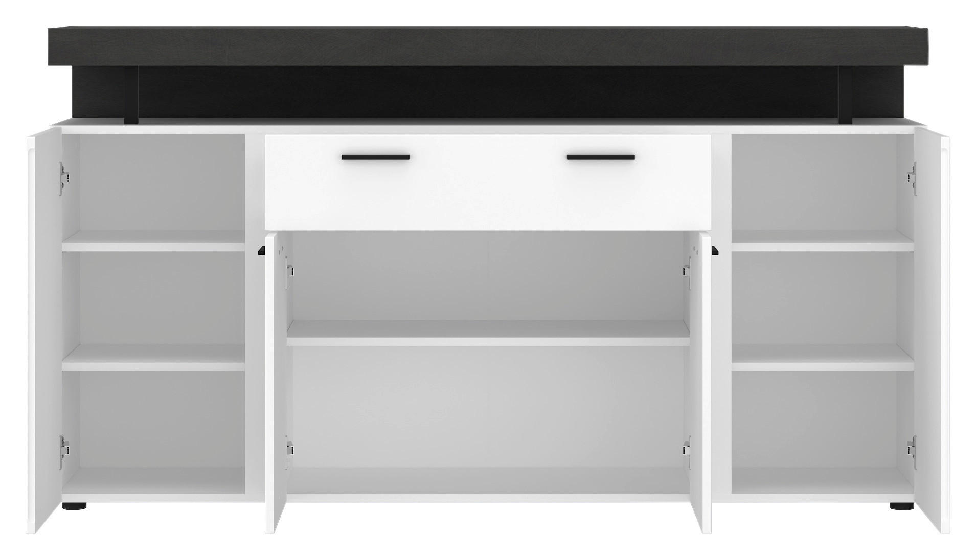 Sideboard Fly B/H/T: ca. 164x90x40 cm Fly - weiß (164,00/90,00/40,00cm)