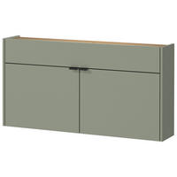 Mehrzweckschrank 1398-629 grün Eiche Navarra Nachbildung B/H/T: ca. 110x57x22 cm 1398-629 - Eiche/grün (110,00/57,00/22,00cm) - Germania