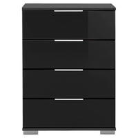 Nachtkonsole Easy Plus Graphit schwarz B/H/T: ca. 52x74x38 cm Easy Plus - Graphit/schwarz (52,00/74,00/38,00cm)