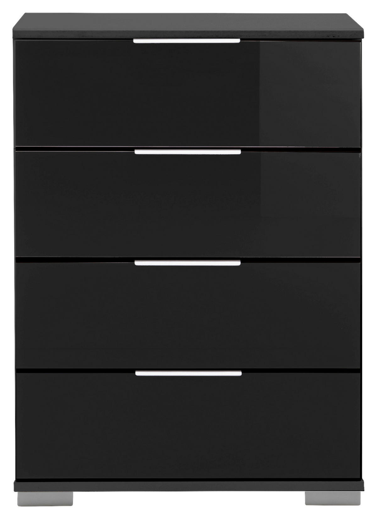 Nachtkonsole Easy Plus Graphit schwarz B/H/T: ca. 52x74x38 cm Easy Plus - Graphit/schwarz (52,00/74,00/38,00cm)