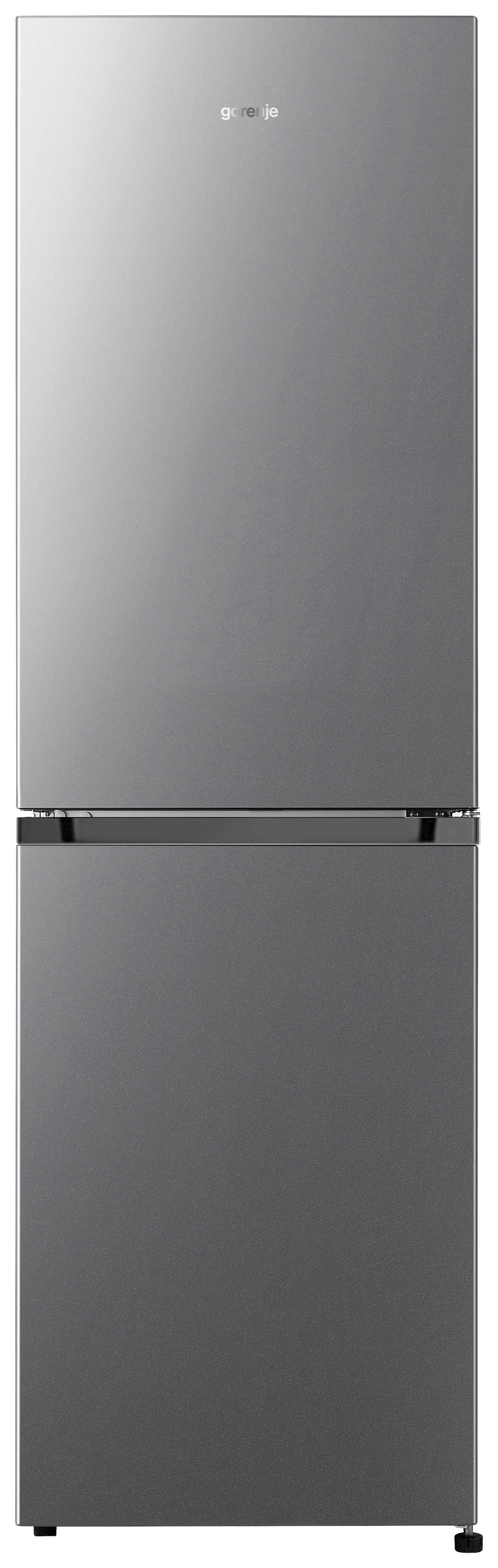 Gorenje Kühl-/Gefrierkombination NRK418ECS4 silber B/H/L: ca. 55x182,4x55,7 cm