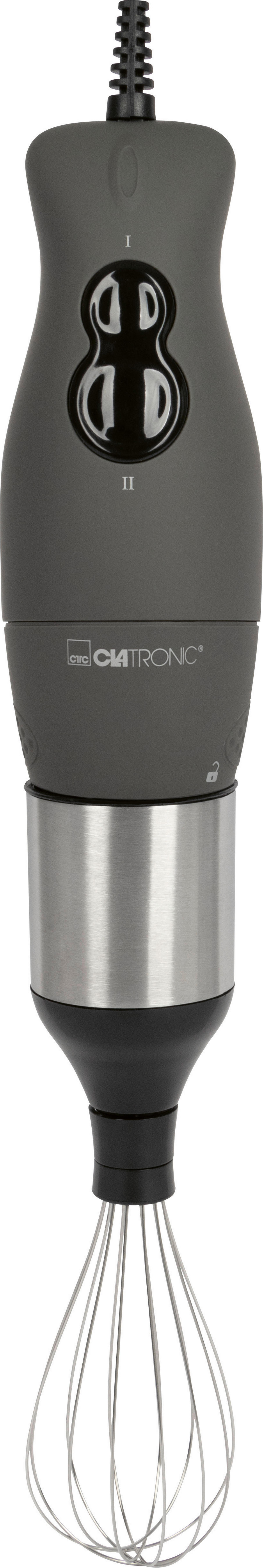 CLATRONIC Stabmixerset SMS 3777 schwarz Edelstahl B/H/T: ca. 16x37x15 cm Stabmixerset - schwarz (16,00/37,00/15,00cm) - CLATRONIC