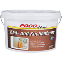POCOline Bad- und Küchenfarbe weiß ca. 5 l Bad-/Küchenfarbe 5l - weiß (5,00l) - POCOline