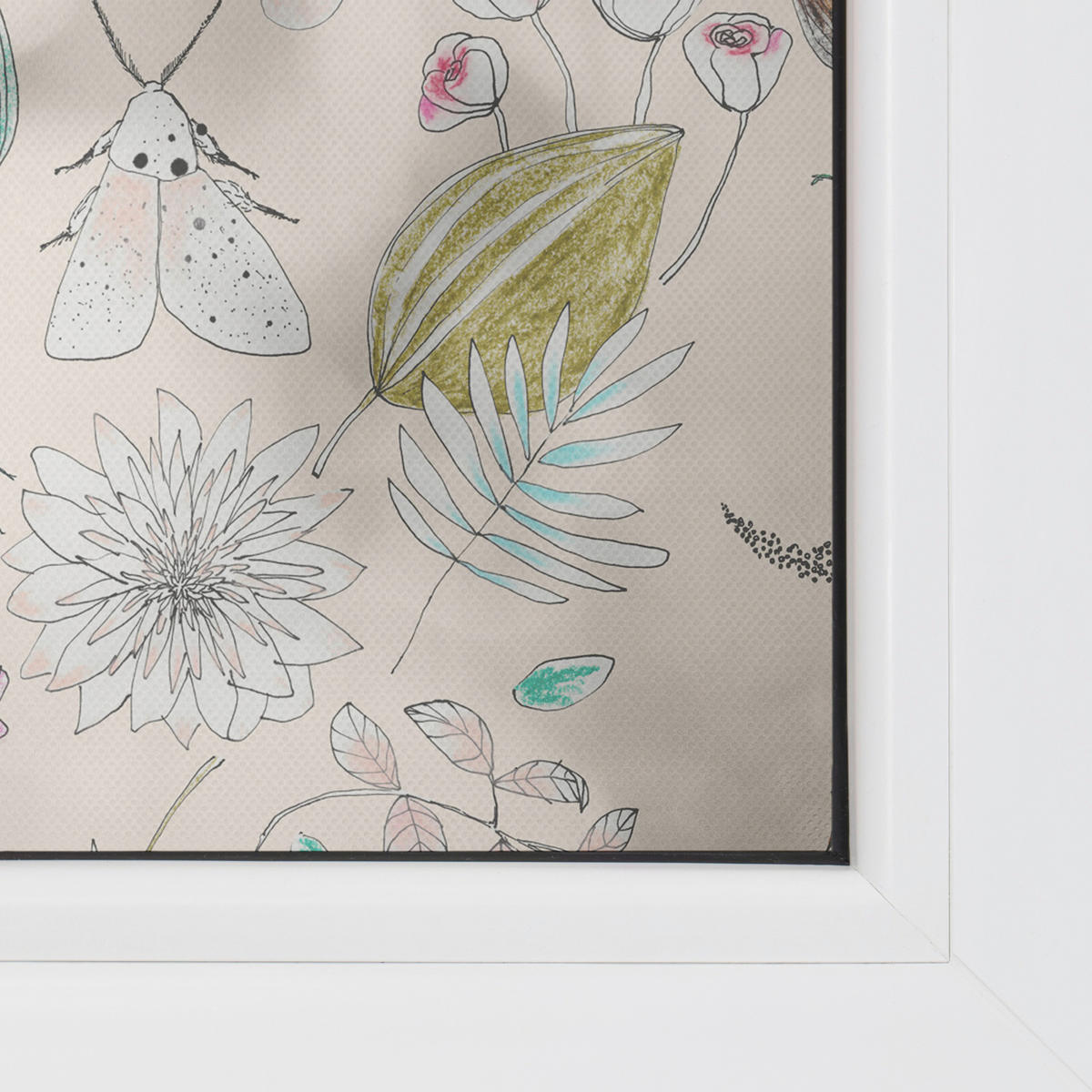 LICHTBLICK Fensterfolie My Bohemian Garden Natur My Bohemian Garden bunt B/L: ca. 50x100 cm My Bohemian Garden - bunt (50,00/100,00cm) - LICHTBLICK