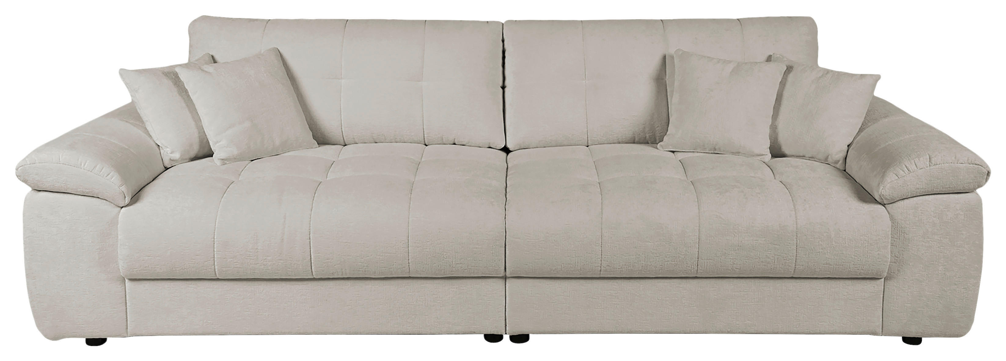 Big Sofa Tema graubraun Microfaser B/H/T: ca. 144x70x183 cm Tema - schwarz/graubraun (144,00/70,00/183,00cm)