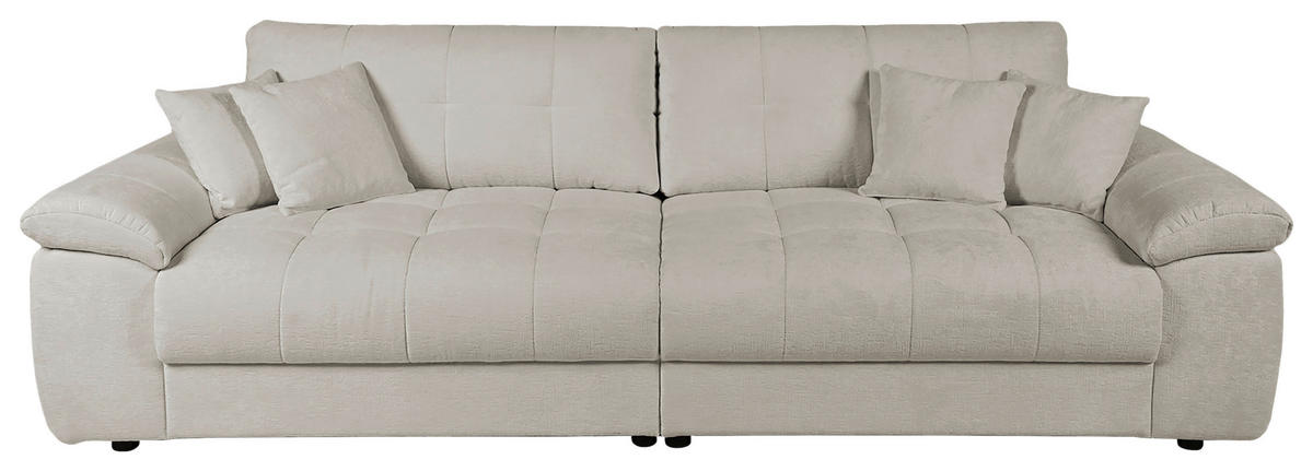 Big Sofa Tema graubraun Microfaser B/H/T: ca. 144x70x183 cm Tema - schwarz/graubraun (144,00/70,00/183,00cm)