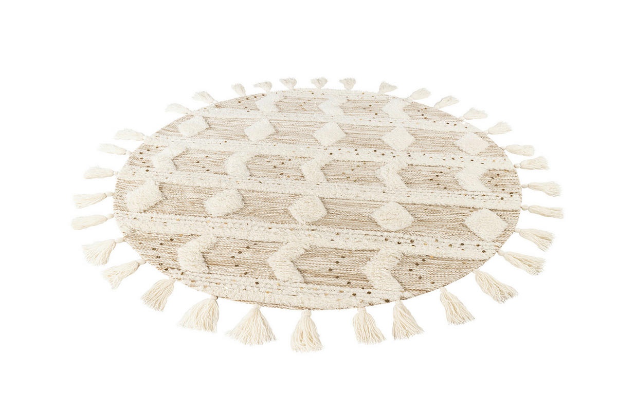 360Living Teppich Bohist khaki B/L/D: ca. 160x400x160 cm Bohist - creme/khaki (160,00/400,00cm) - 360Living