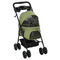 PawHut Hunde-Zubehör dunkelgrün Polyester B/H/L: ca. 45x67x96 cm Hundebuggy - dunkelgrün (96,00/45,00/67,00cm) - PawHut