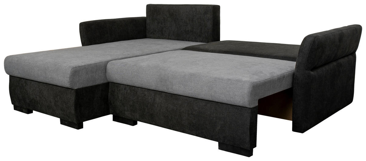 Funktionsecke Marseille schwarz grau B/T: ca. 218x168 cm Marseille - schwarz/grau (218,00/168,00cm)