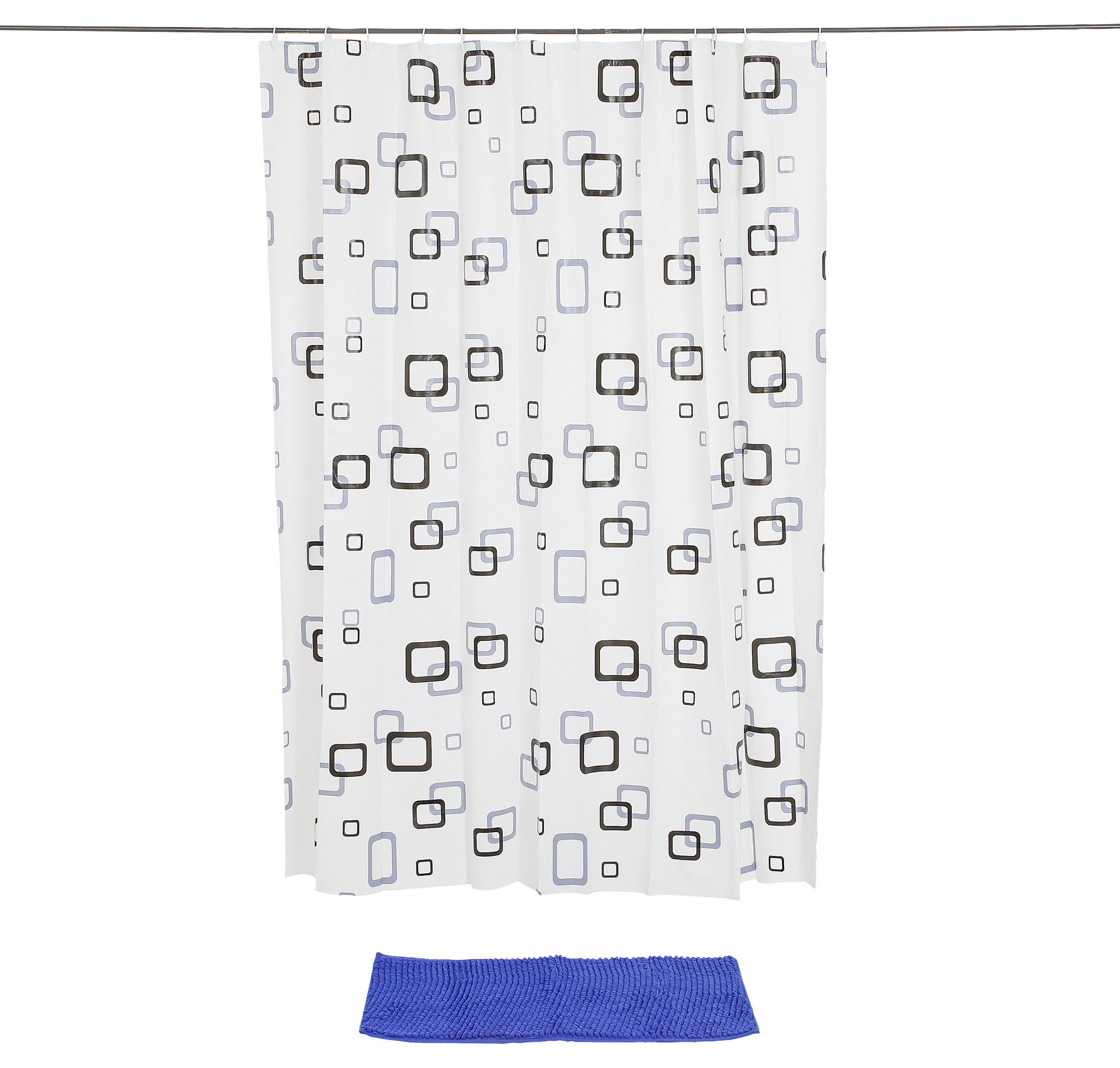 Duschset Polyester Duschset_2tlg.blau - (180,00/180,00cm)
