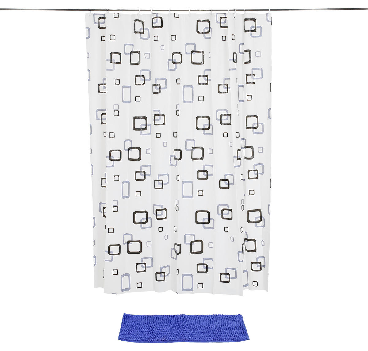 Duschset Polyester Duschset_2tlg.blau - (180,00/180,00cm)