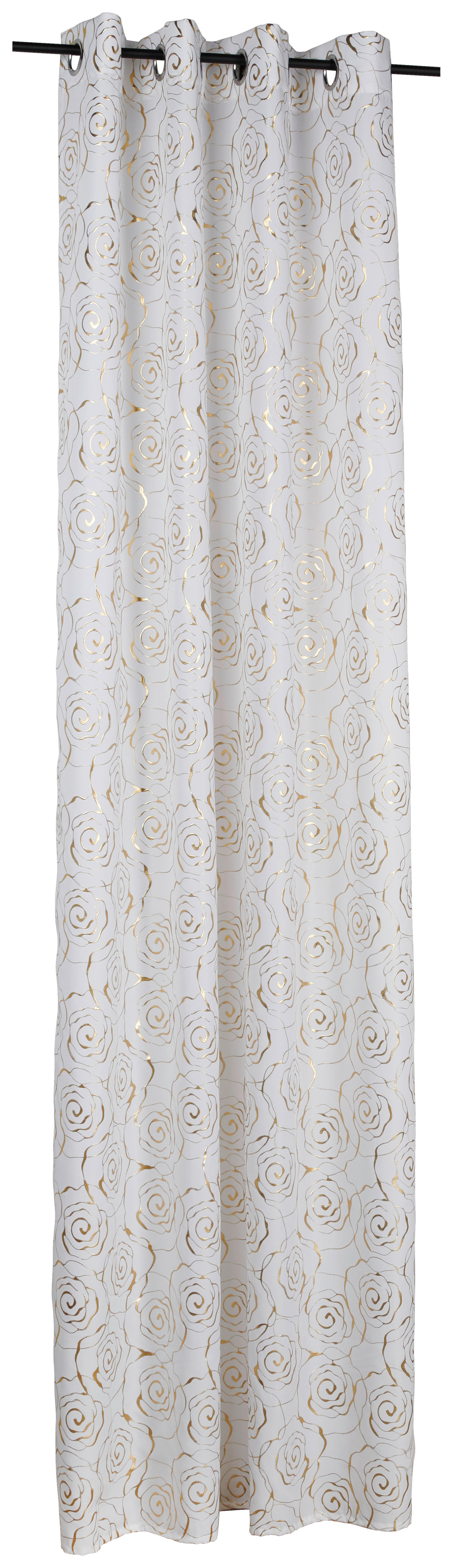 silver edition Ösenvorhang Glamour weiß B/L: ca. 135x245 cm Glamour - weiß (135,00/245,00cm) - silver edition