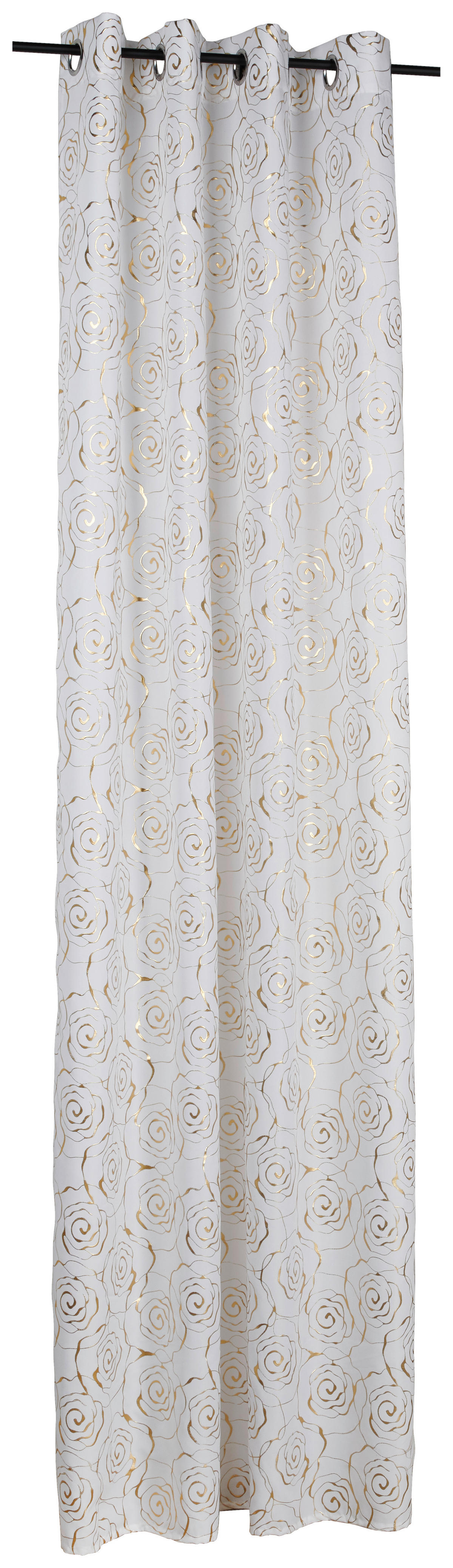 silver edition Ösenvorhang Glamour weiß B/L: ca. 135x245 cm Glamour - weiß (135,00/245,00cm) - silver edition