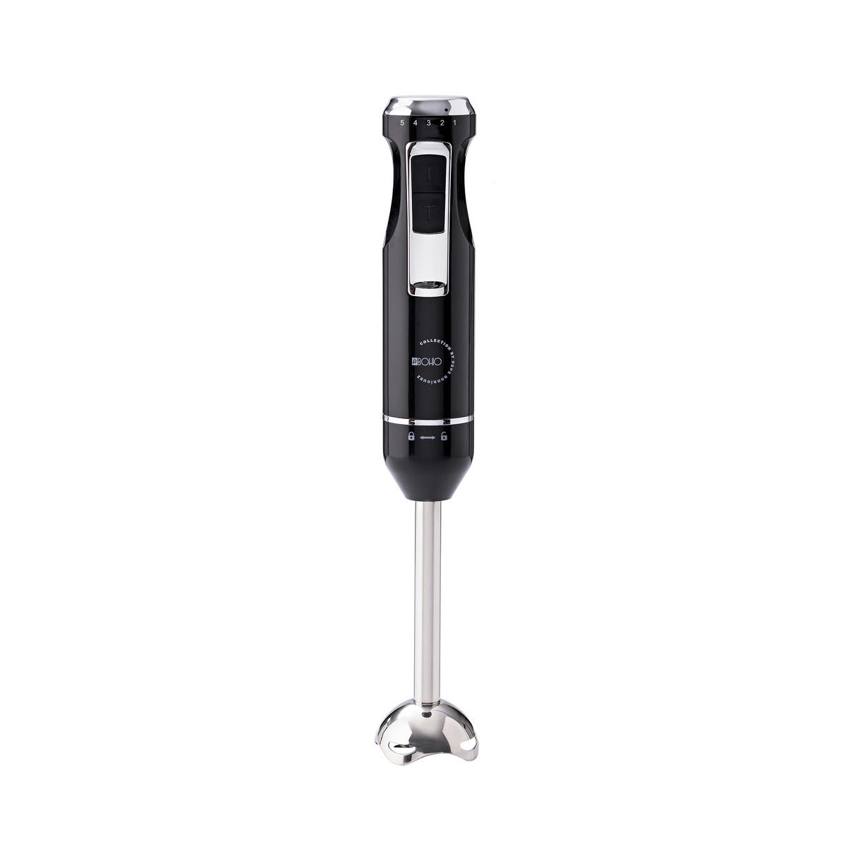BERGNER Stabmixerset schwarz silber Edelstahl EL BOHIO - schwarz/silber - BERGNER