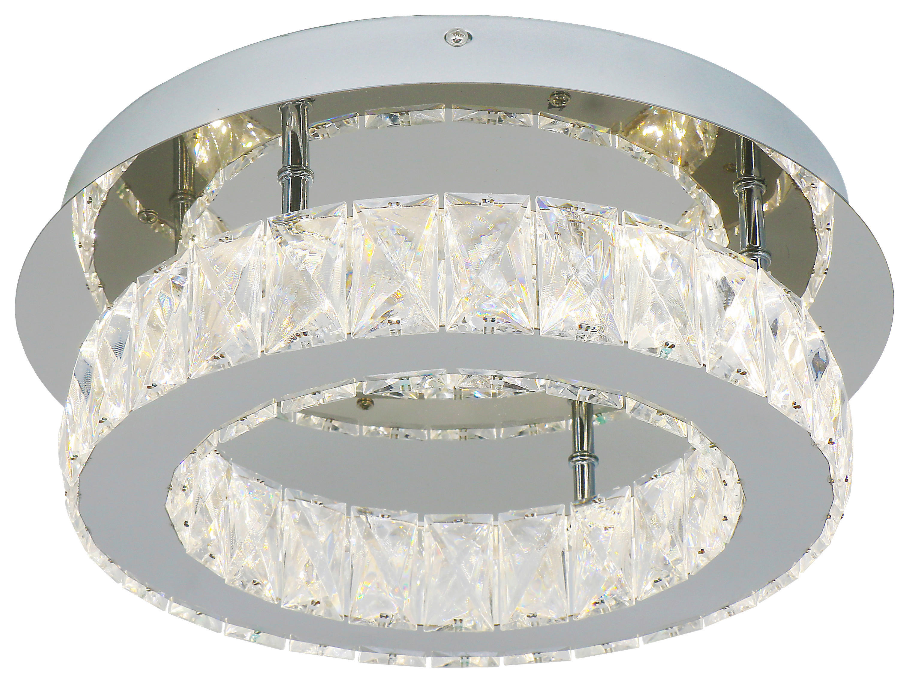 POCOline LED-Deckenleuchte Acryl Metall B/H/L: ca. 35x12x35 cm LED-Deckenleuchte_Hanna - (35,00/35,00/12,00cm) - POCOline