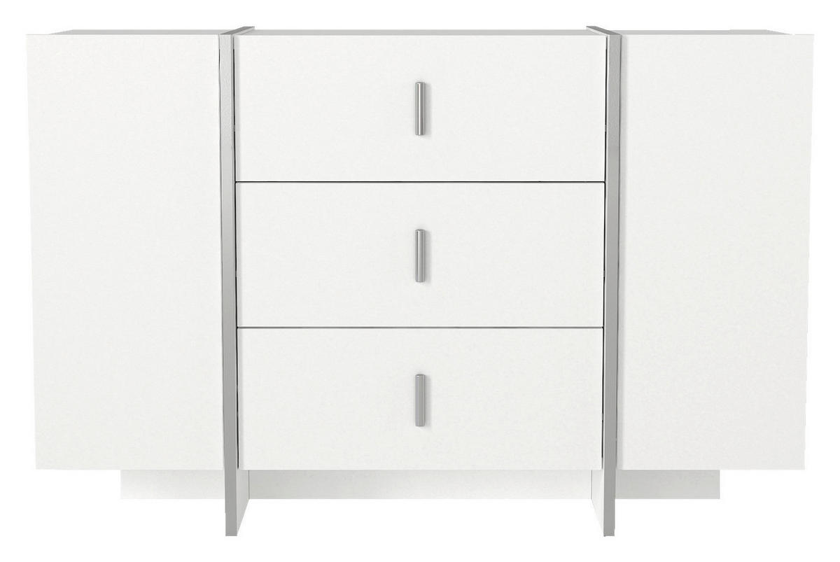 Kommode Veyron weiß B/H/T: ca. 120x78x44 cm Veyron - weiß (120,00/78,00/44,00cm) - moebel17
