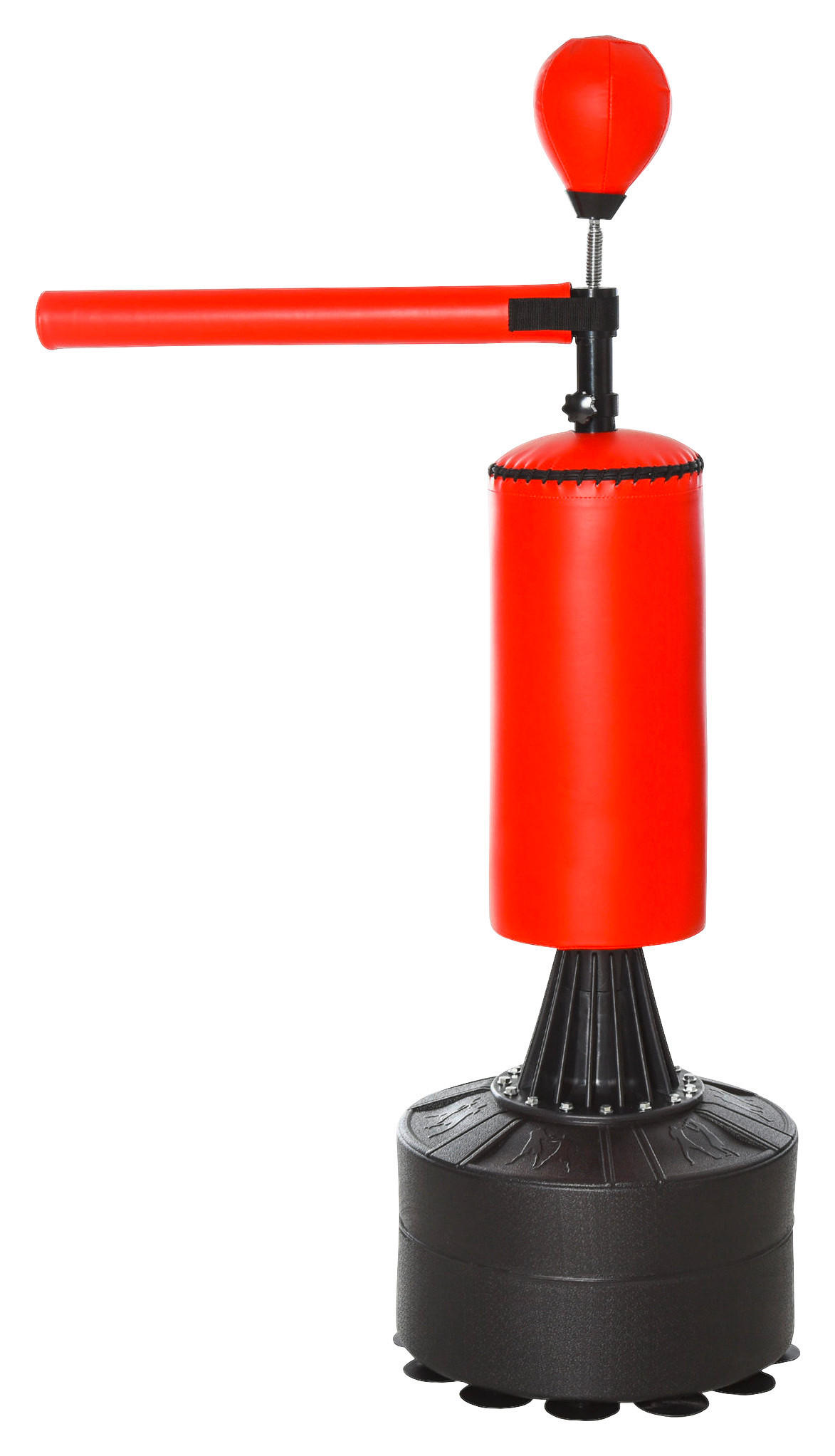 HOMCOM Boxtrainingsgerät Boxtrainingsgerät - rot/schwarz (88,00/160,00/48,00cm) - HOMCOM