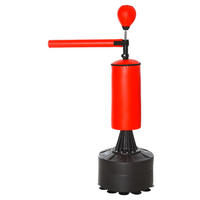 HOMCOM Boxtrainingsgerät Boxtrainingsgerät - rot/schwarz (88,00/160,00/48,00cm) - HOMCOM