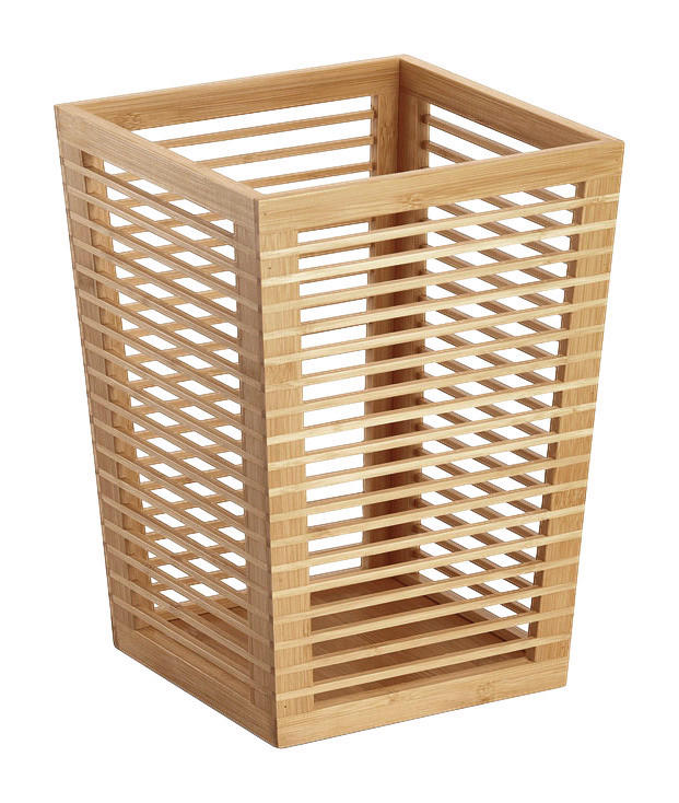 Zeller Papierkorb natur Bambus B/H/L: ca. 235x33x235 cm Papierkorb - natur (235,00/235,00/33,00cm) - Zeller
