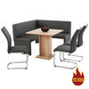 Eckbank Magda grau B/H/T: ca. 140x90x140 cm Magda - grau (140,00/90,00/140,00cm)
