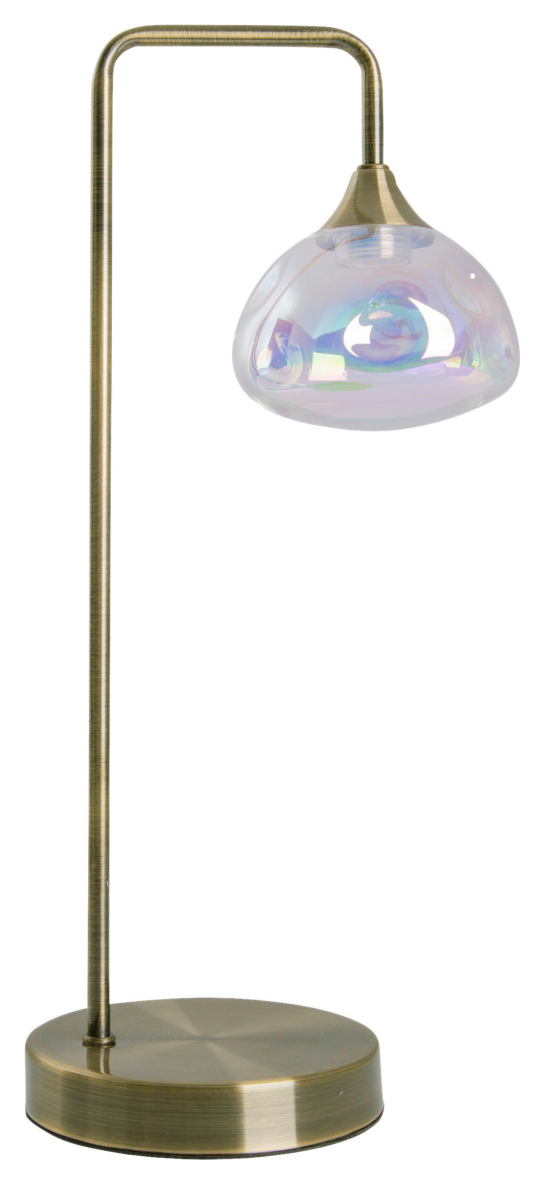 Näve Leuchten Tischleuchte 3184245 messing Metall Glas B/H/T: ca. 17,5x45x17,5 cm null 1 Brennstellen Varna - messing (17,50/45,00/17,50cm) - Näve Leuchten