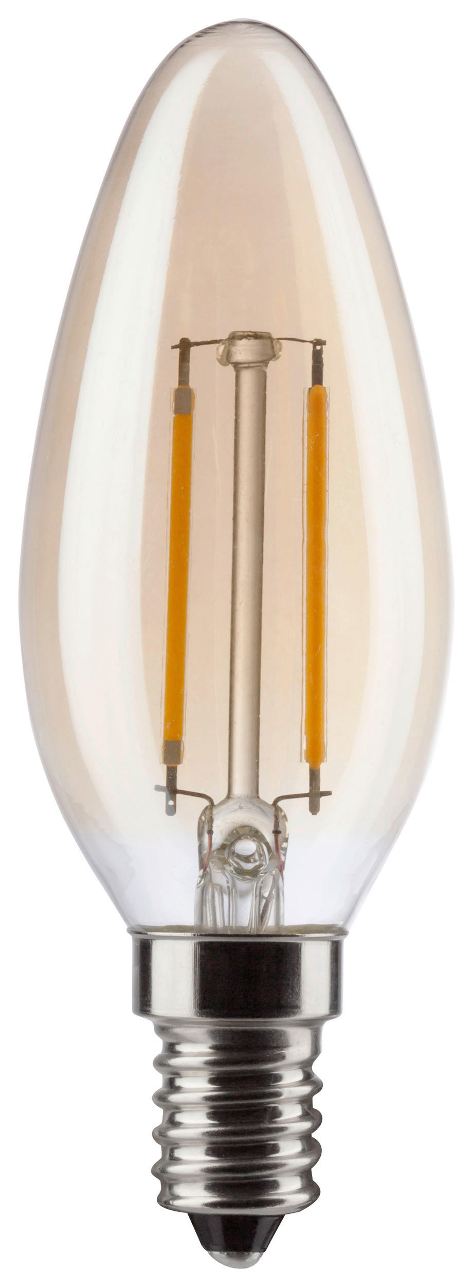 POCOline Kerzenlampe 33448 E14 LED-Filament_Kerzenform - gold (3,50/9,80cm)
